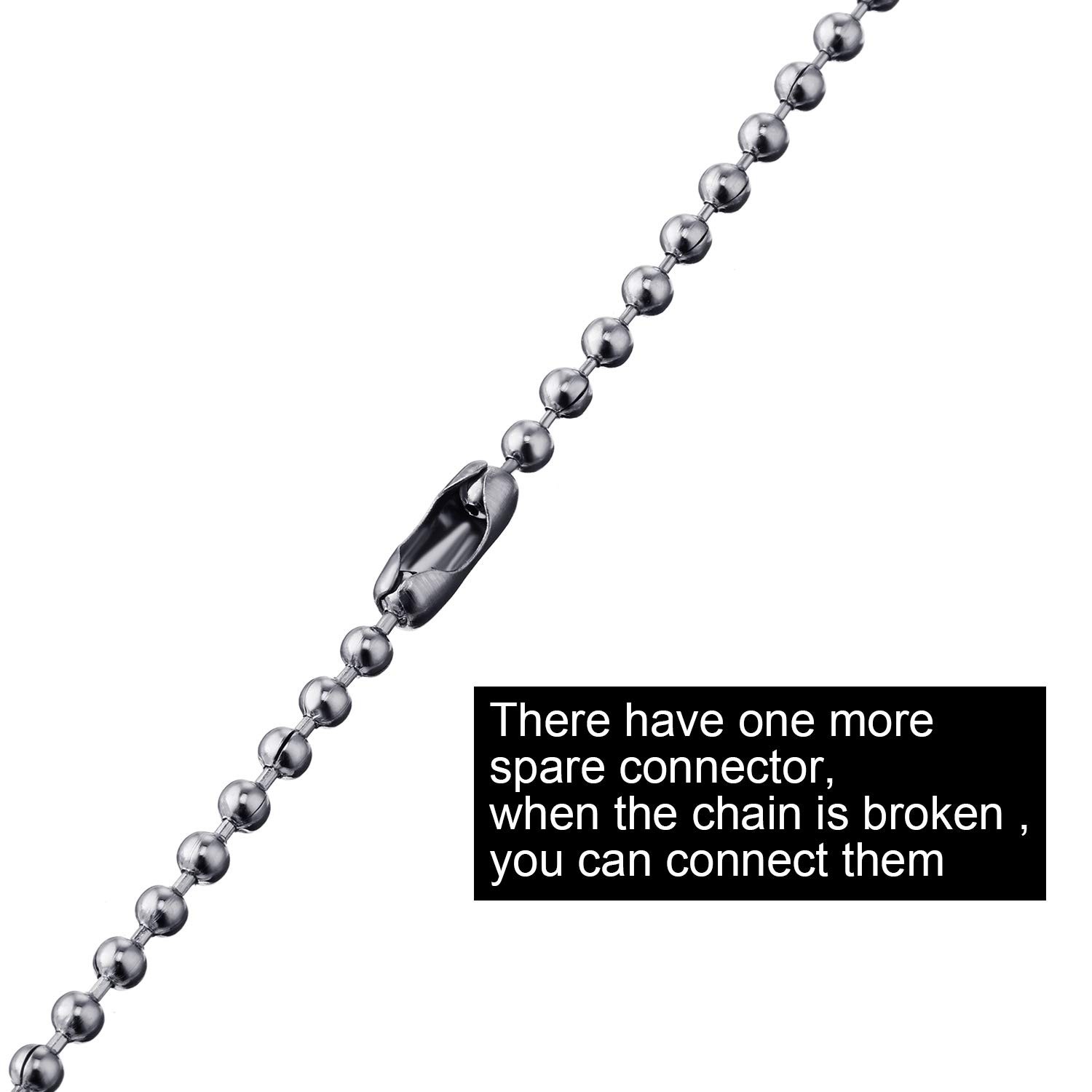JOVITEC 2 Pieces Light Pull Chain Extension One Size, Transparent Color