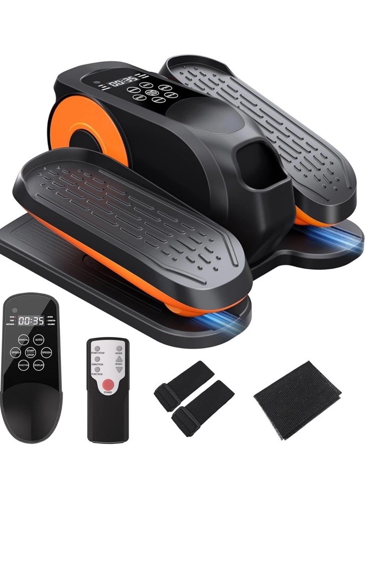 Under Desk Elliptical Machine, Ellipse Leg Exerciser for Seniors Fully Assembled