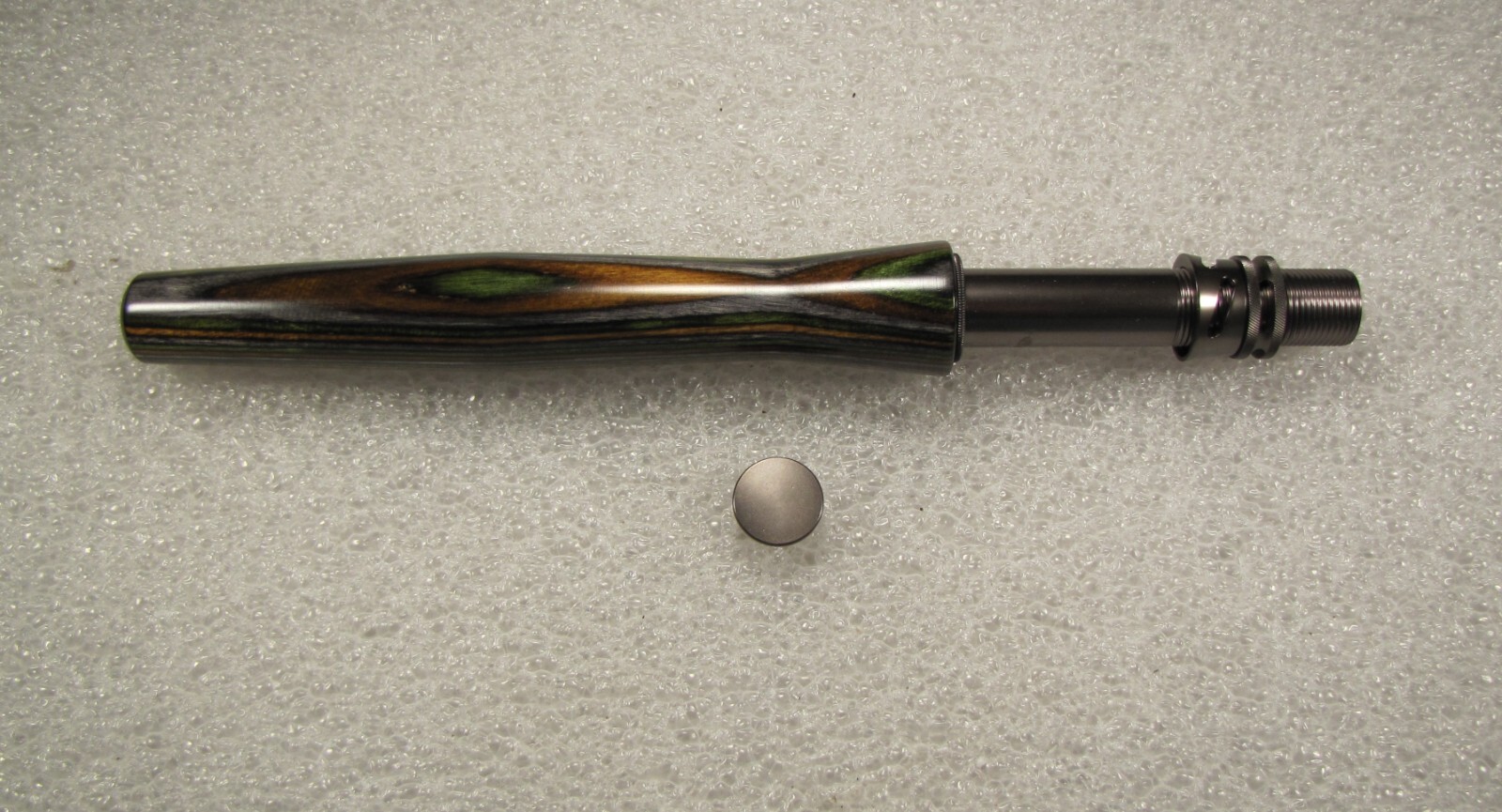 Half Wells Fly Rod Handle kit, Green Mt. Camo SpectraPly, Hidden  Hood A6c