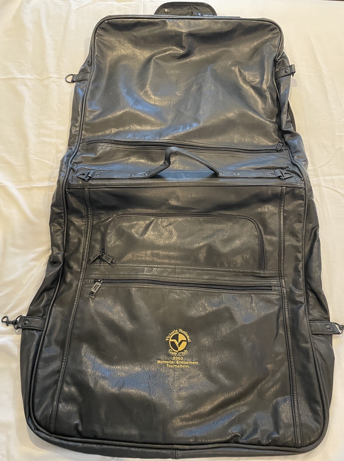 Tournament Concepts Golf Suit Bag Very Sturdy Black Faux Leather No Strap