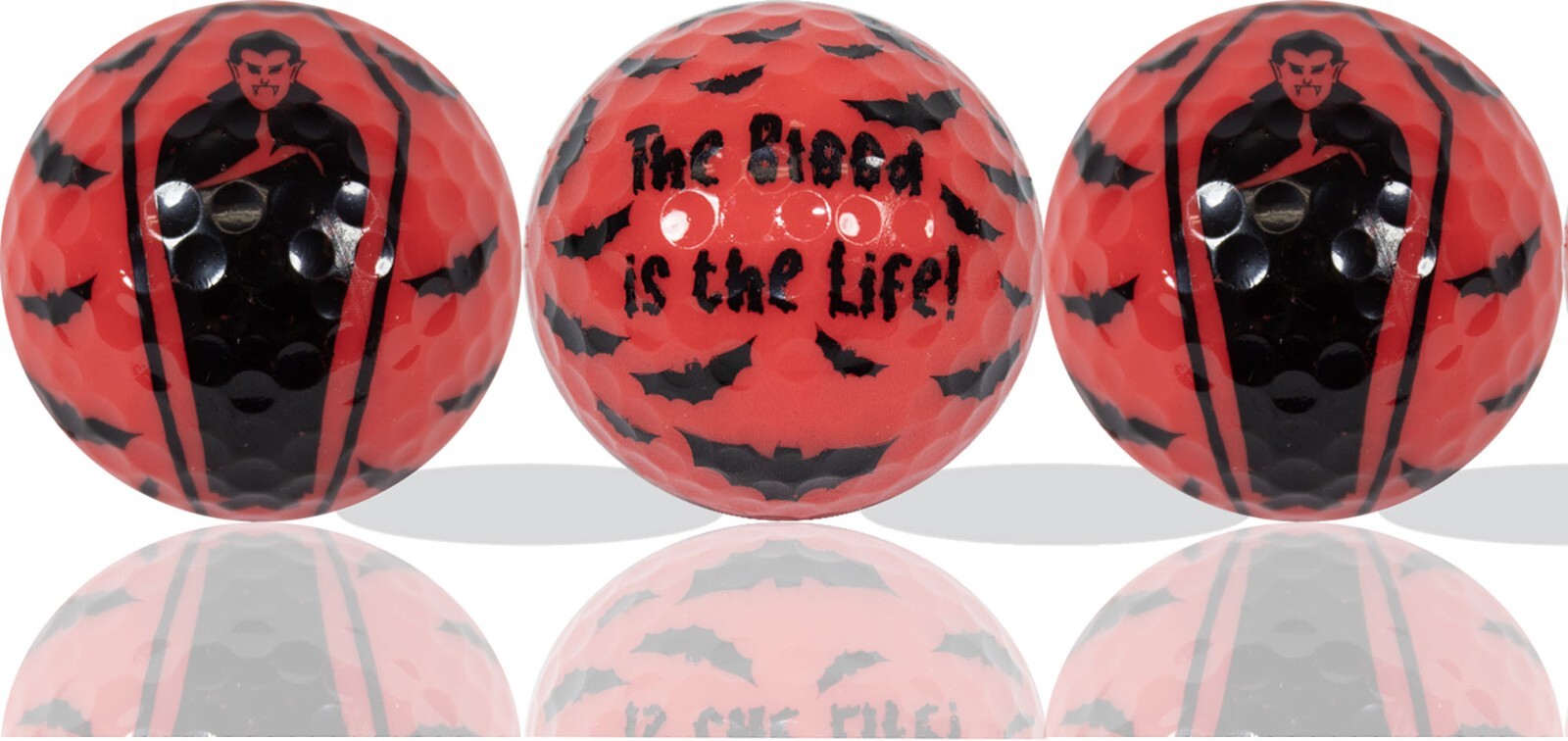Dracula Golf Balls 3 Pack - Great Gift Idea!