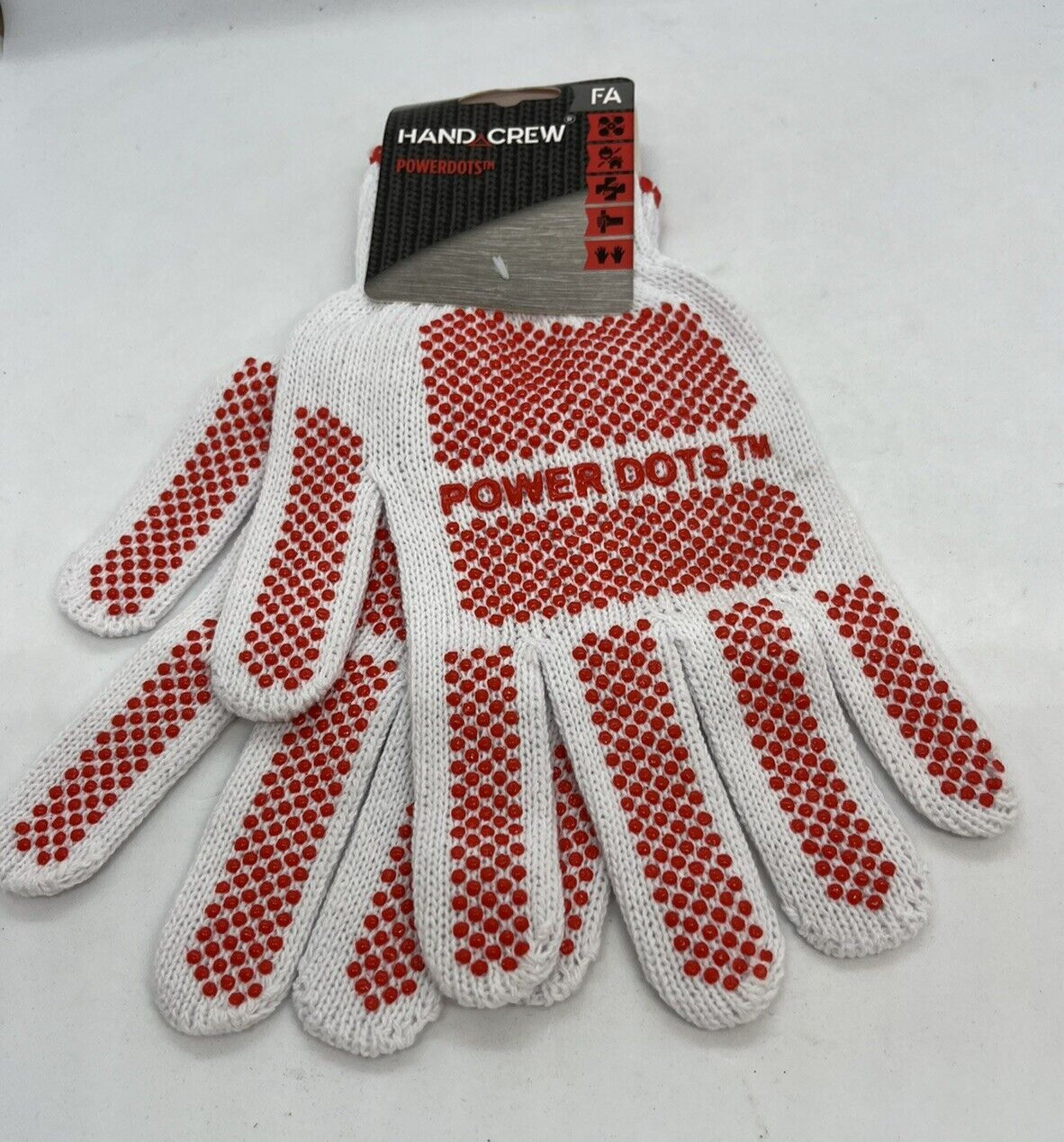 Brand New Hand Crew Powerdots Work Gloves - HG-3190FA One Size