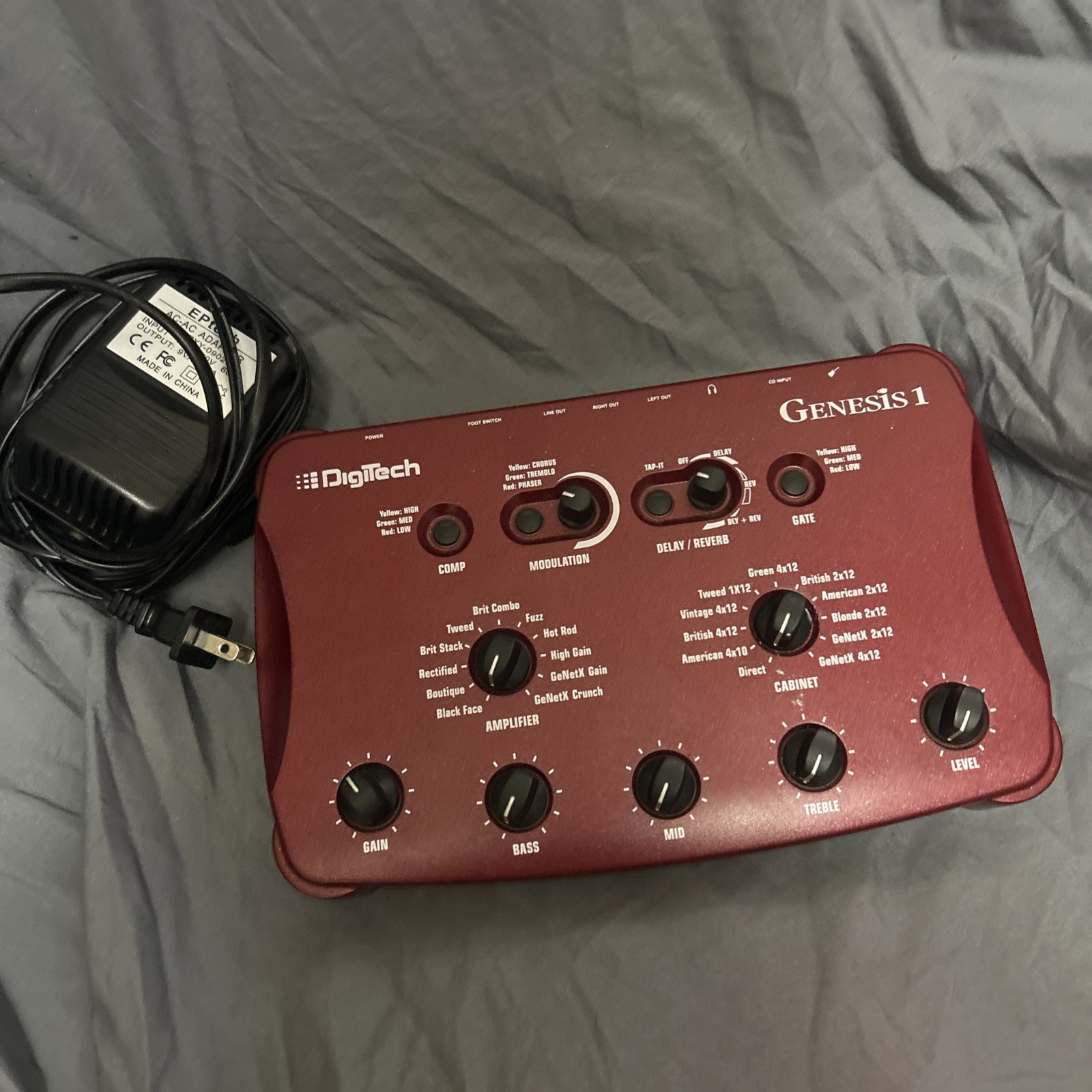 DigiTech Genesis 1 Guitar Preamp / Effects Modelling Device AC adapter included