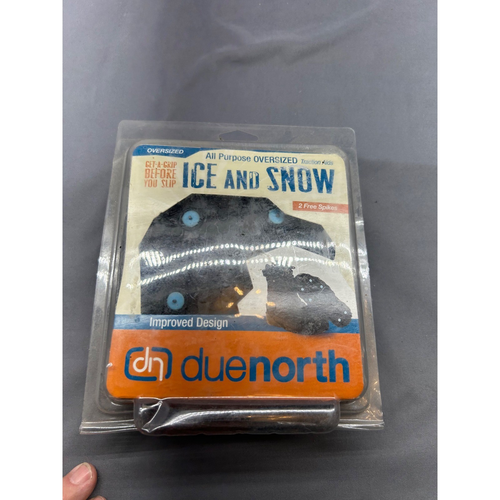 Due North Oversized Traction Aids Ice and Snow Cleats 2 Free Spikes