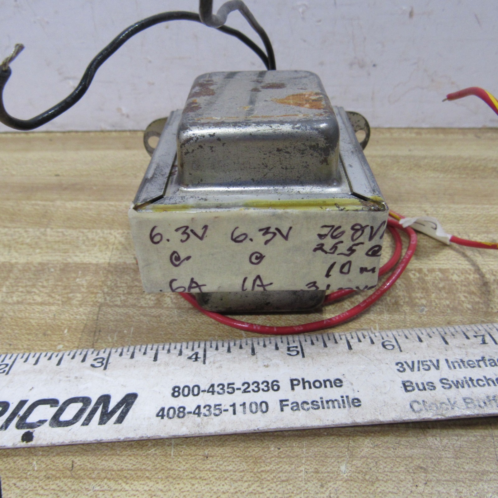 TRANSFORMER POWER 310VCT 6.3V 6.3V