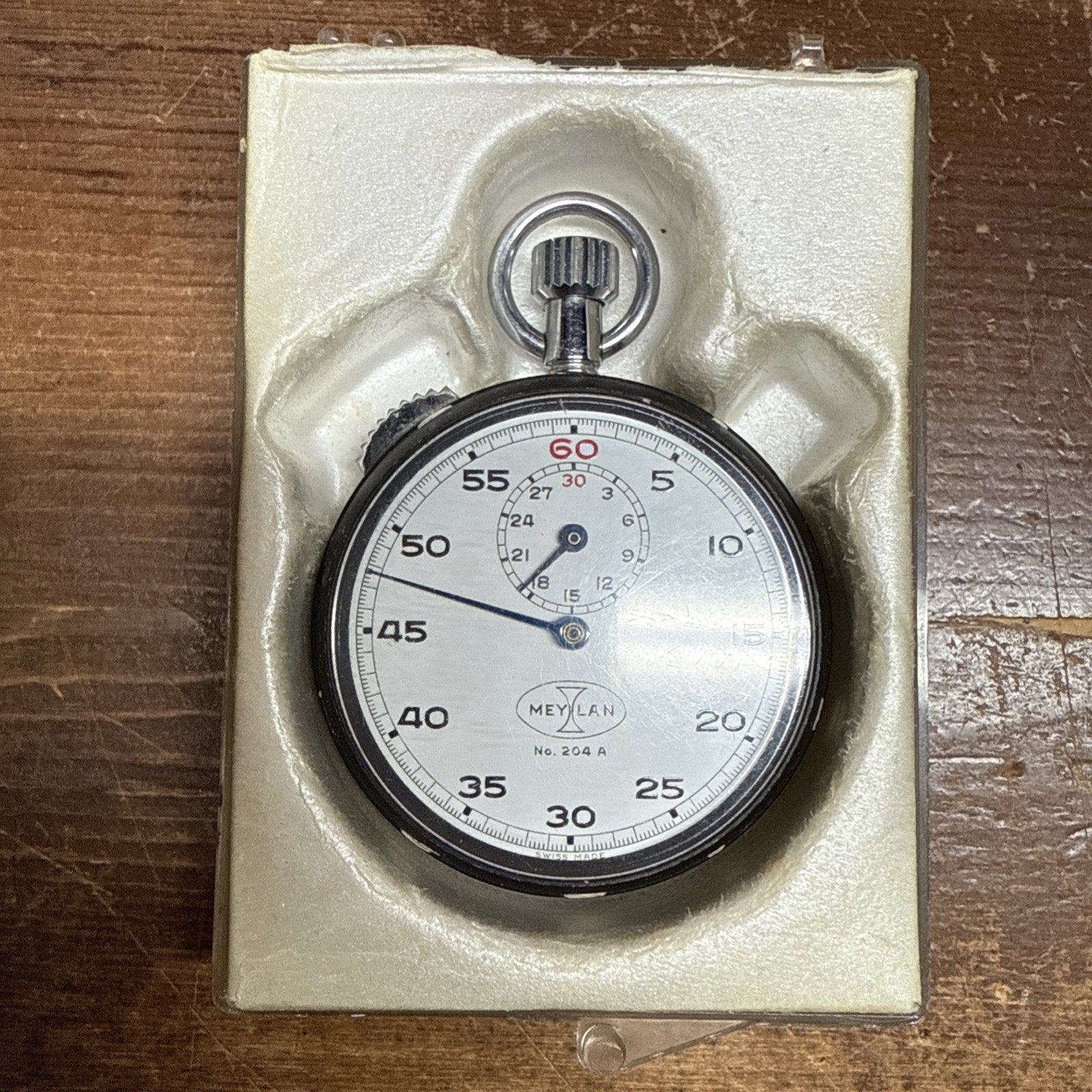 1950s Meylan Model 204A Milwaukee Road Stop Watch Works