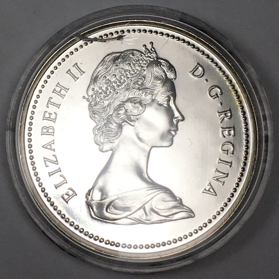 1974 Canada Silver Dollar - Winnipeg - KM#88a .375 ASW - 8252-SF