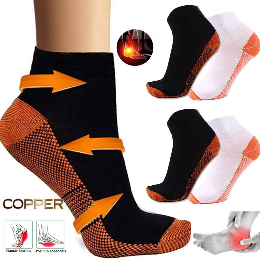 Copper Plantar Fasciitis Compression Socks Foot Support Night Splint Support CFR