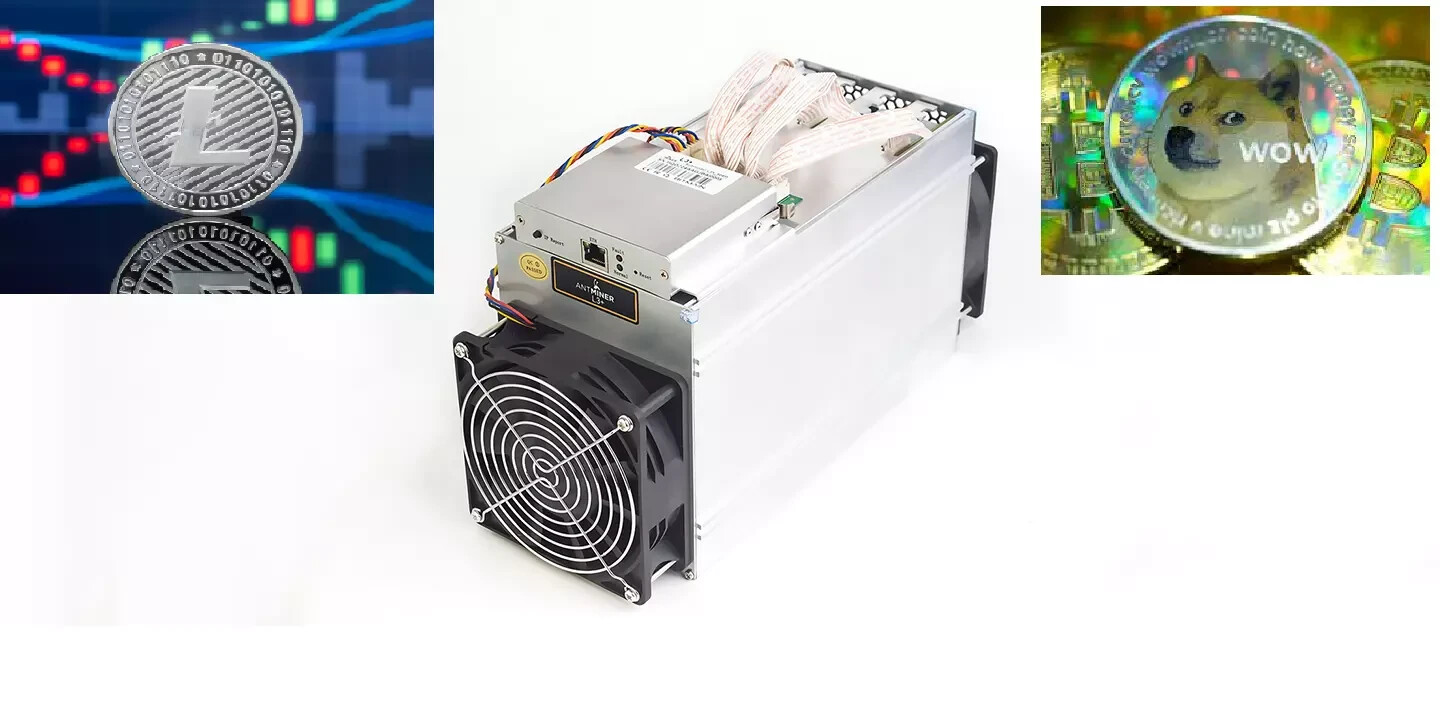 Bitmain Antminer L3+ 504 Mh/s 800w ASIC Litecoin+Doge Miner with or without PSU