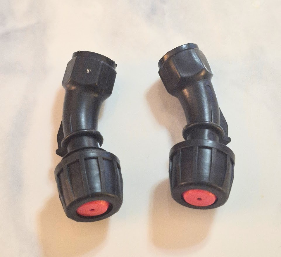 Set of 2 Plastic 2.36 x0.79 inch Replacement Nozzle Ends for Pressure Sprayers