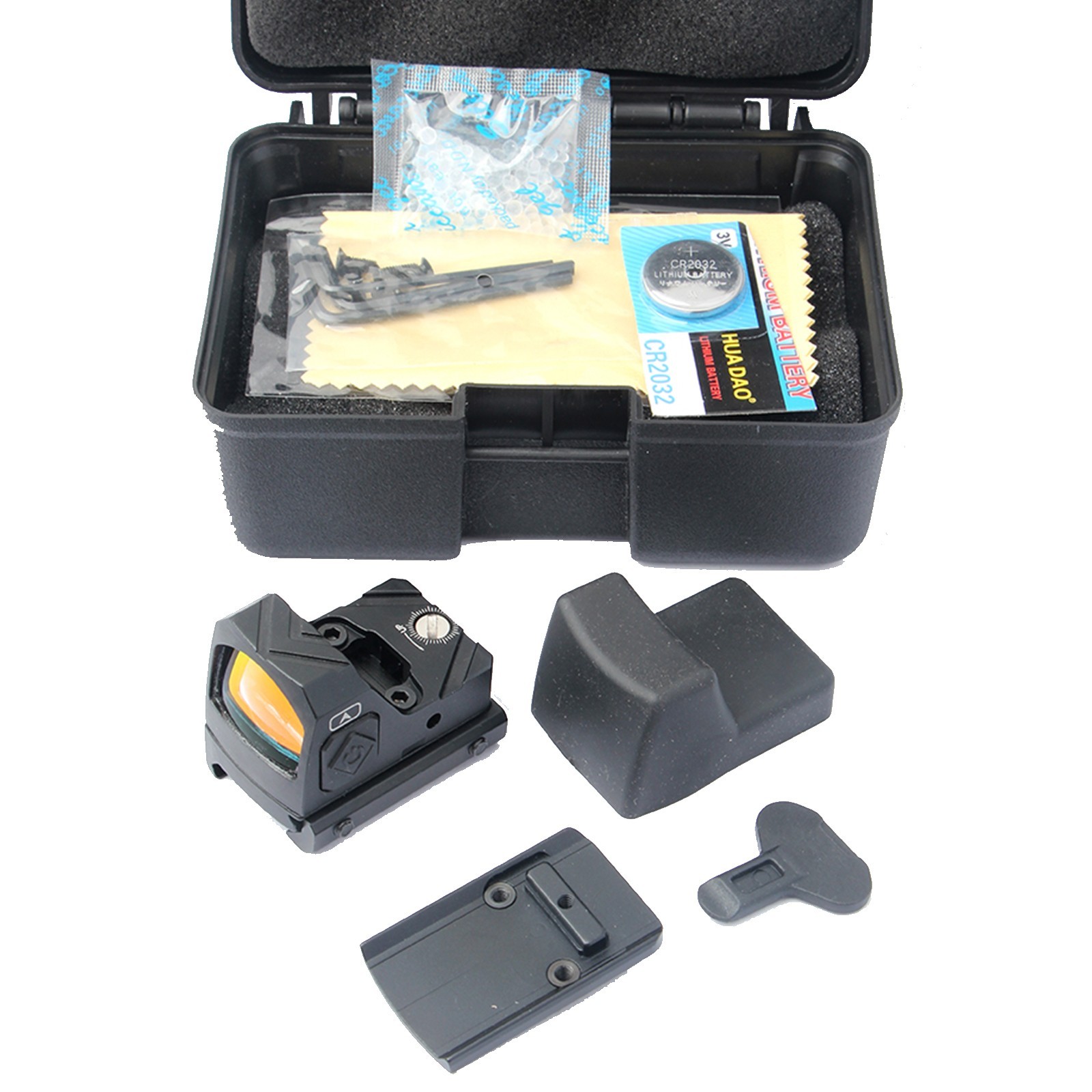 Mini Reflex Optic Sight Scope Red Dot Sight Shake Awake 2 MOA Rifle Pistol Mount