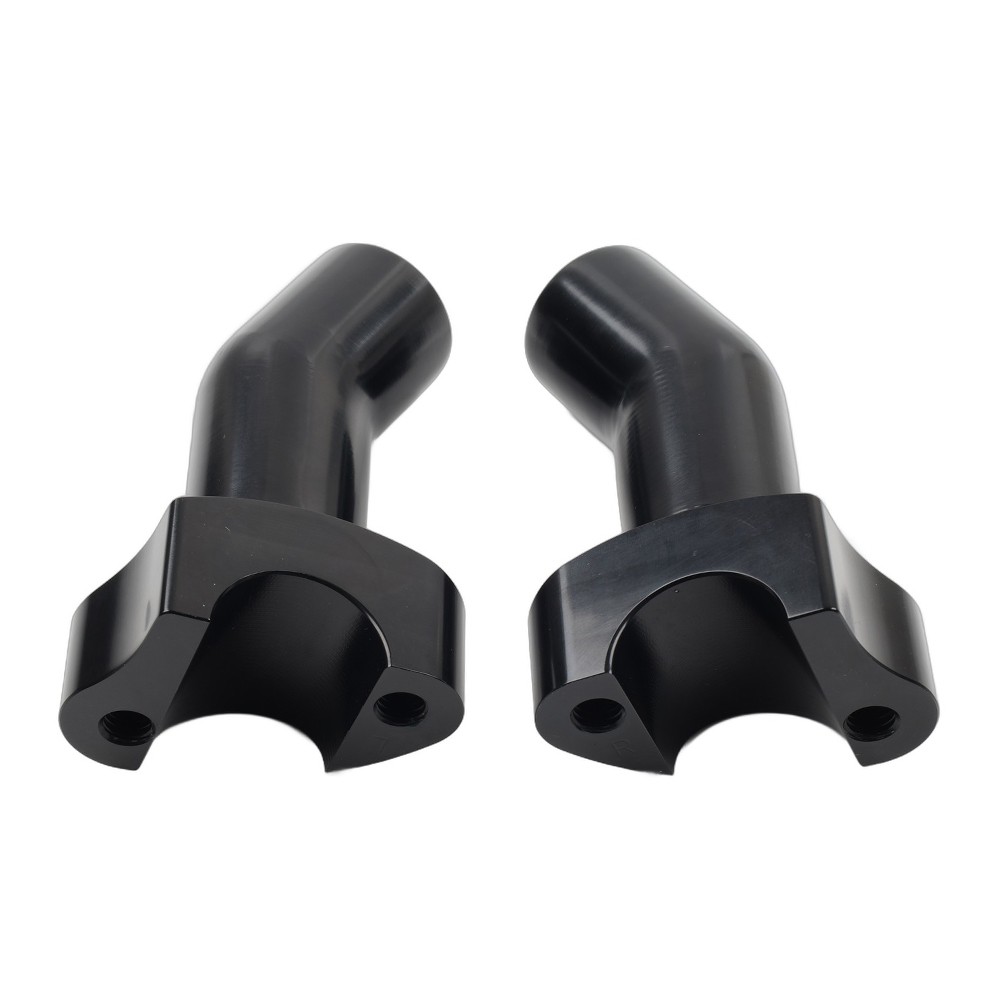 3 1/2" Pullback Handlebar Risers Black For Harley 1" Bar Dyna Softail Road King