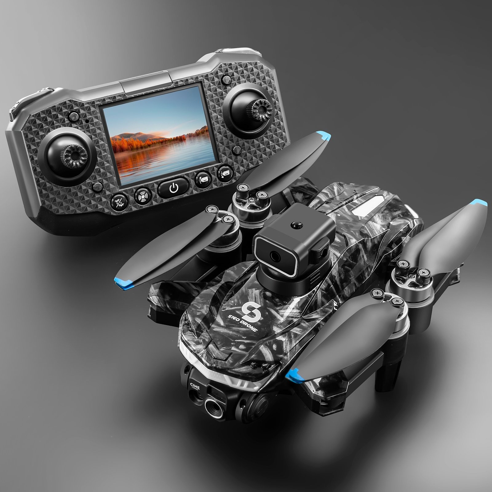 S160 8K Drone with Screen, HD Photography, Obstacle Avoidance, Foldable Model