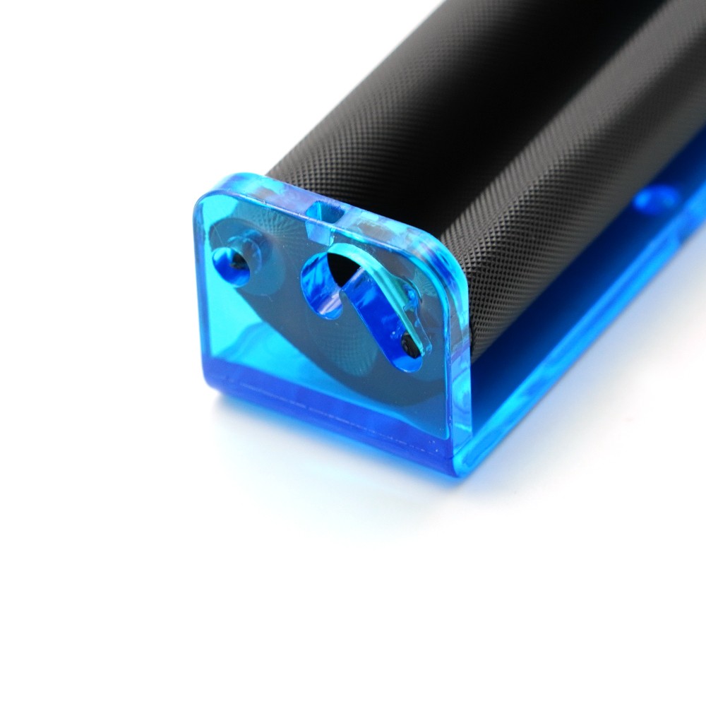 78mm Plastic Handroll Tobacco Roller Portable Cigarette Rolling Machine Blue
