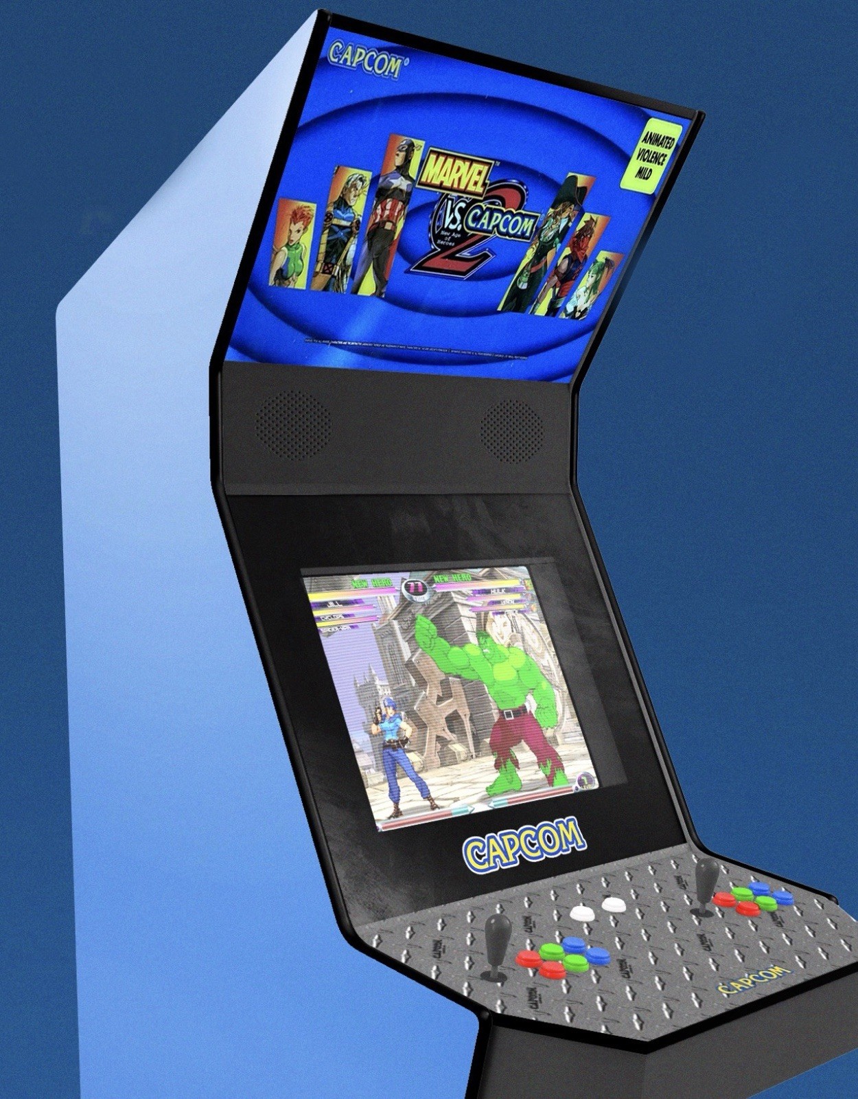 Marvel Vs Capcom 2 Big Blue Marquee