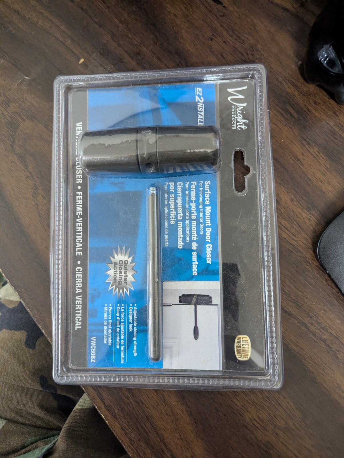 Wright Products Surface Mount Vertical Door Closer (VWC50BZ)