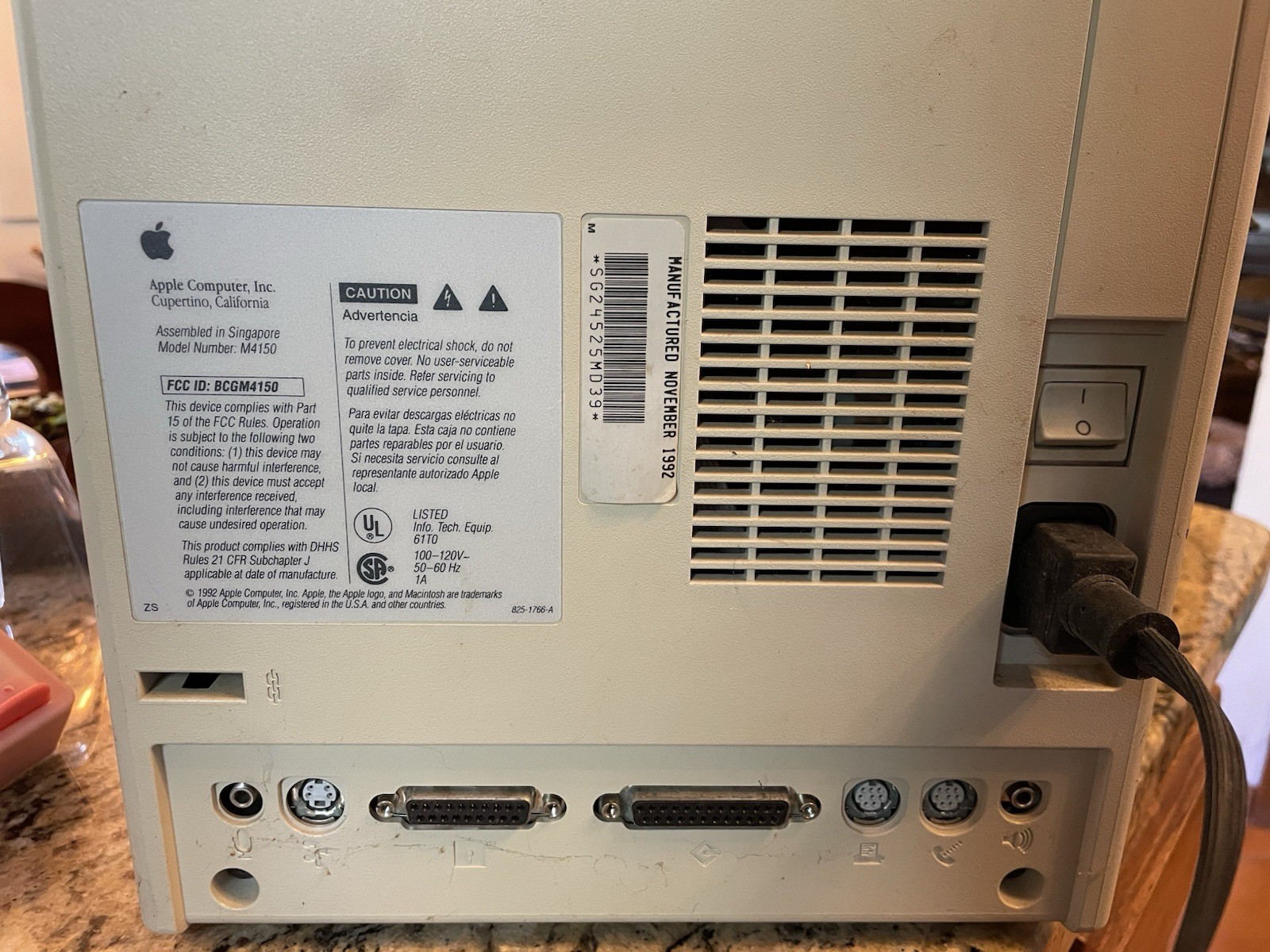 2 Vintage Macintosh Computers, Both Boot Up! No Cords, No Keyboards, No Mice.