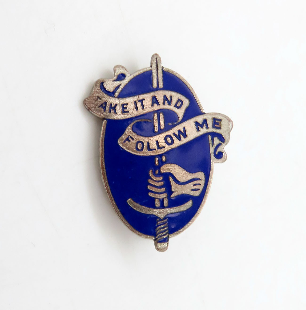 VINTAGE 1940s WWII US ARMY INFANTRY SCHOOL UNIT INSIGNIA PIN