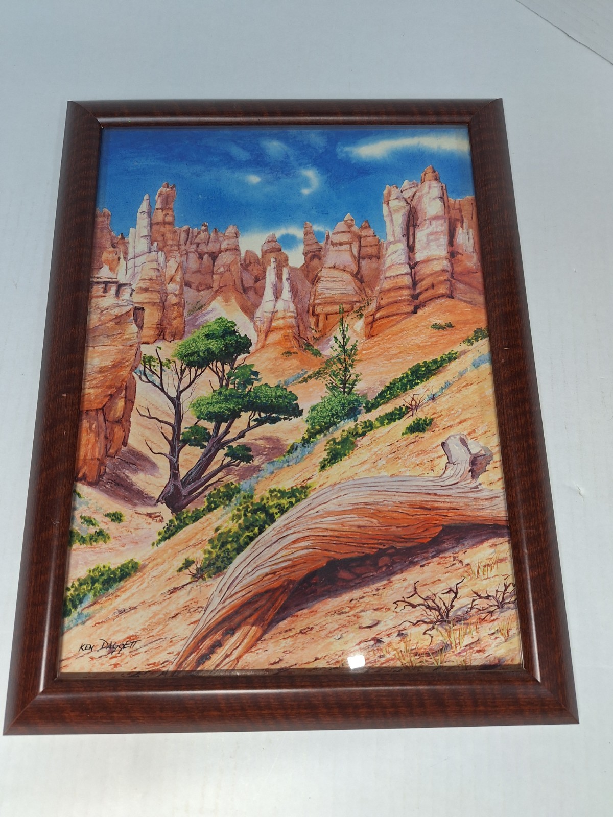 Dessert Mountainside Print, Peru, Med, Framed In U.S.A