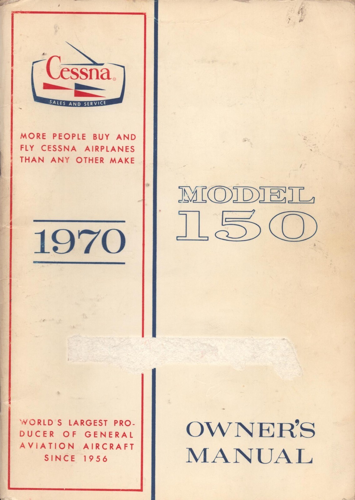 1970 CESSNA Owner's Manual - Model 150
