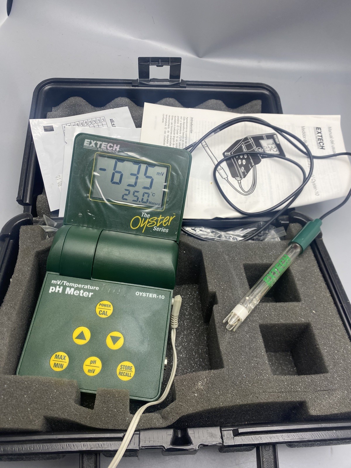 THE OYSTER 10 SERIES pH/mV EXTECH INSTRUMENTS TEMPERATURE METER**Pre-Owned**