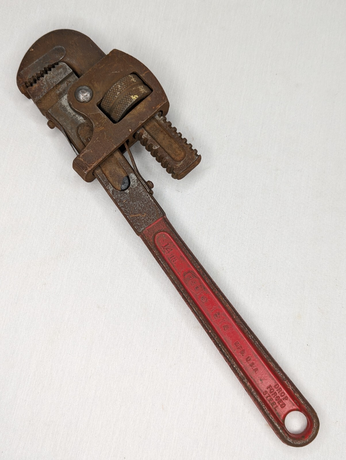 Vintage P & C 1814 Pipe Wrench 14" Made in USA