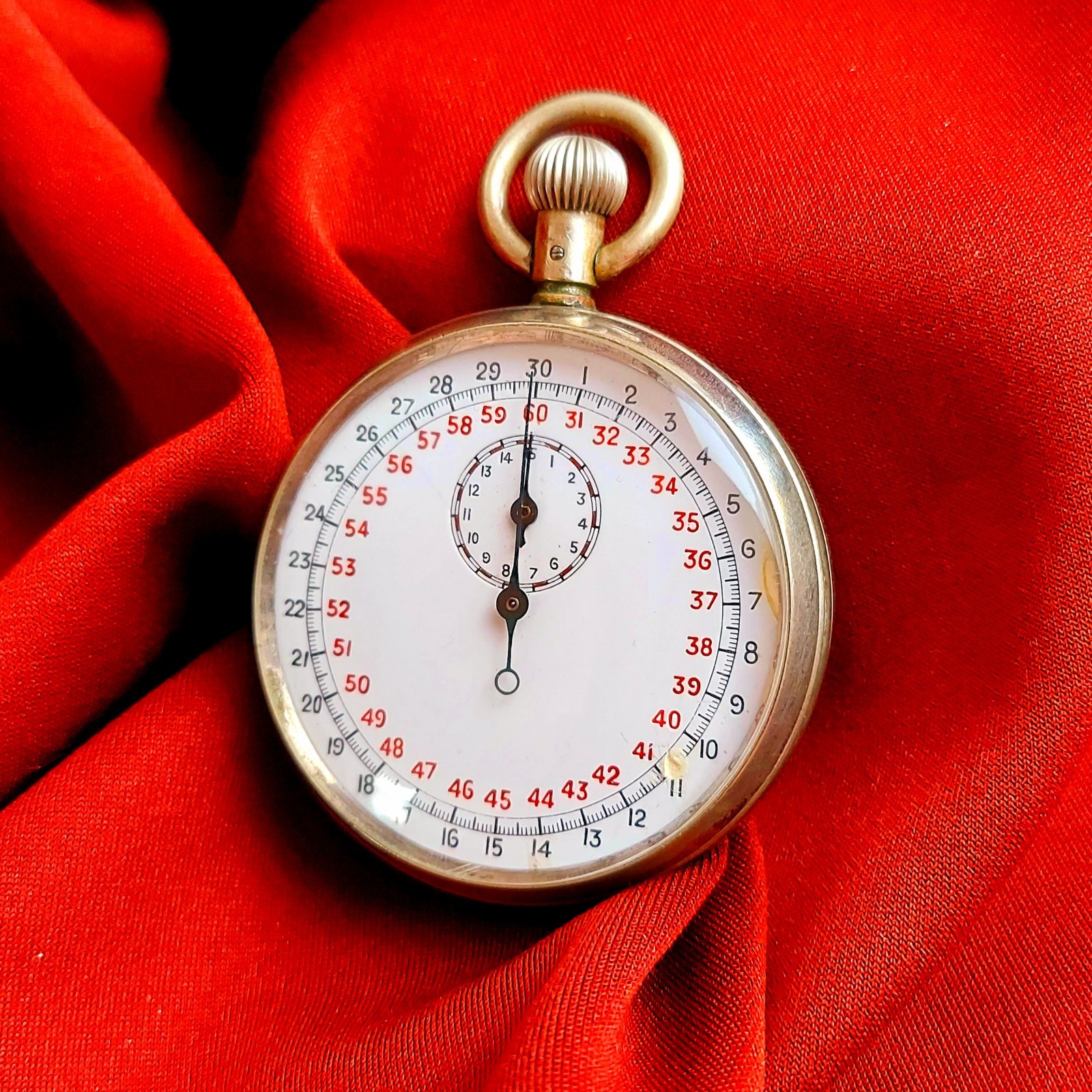 Vintage Swiss Stopwatch One Button Collectible Mechanical Stopwatch Serviced