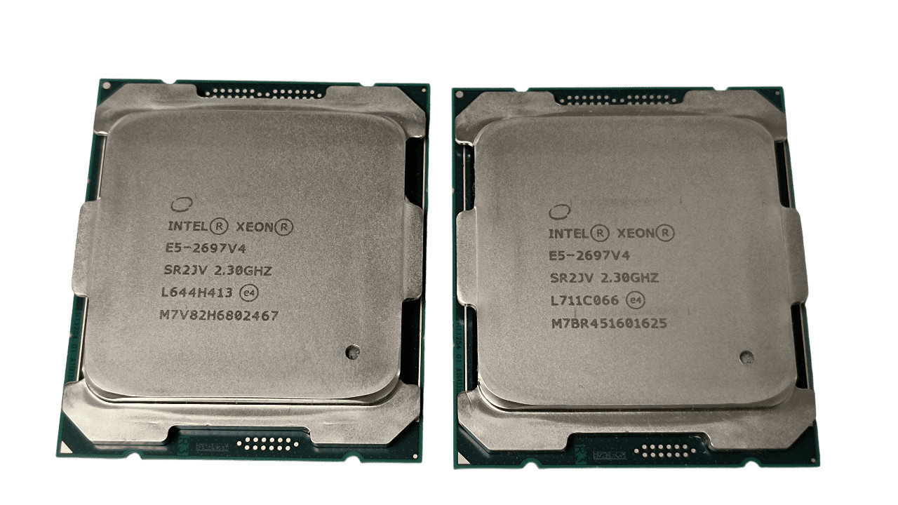 Matched Pair Intel Xeon E5-2697 V4 2.3GHz 18-Core Processor CPU LGA2011 SR2JV