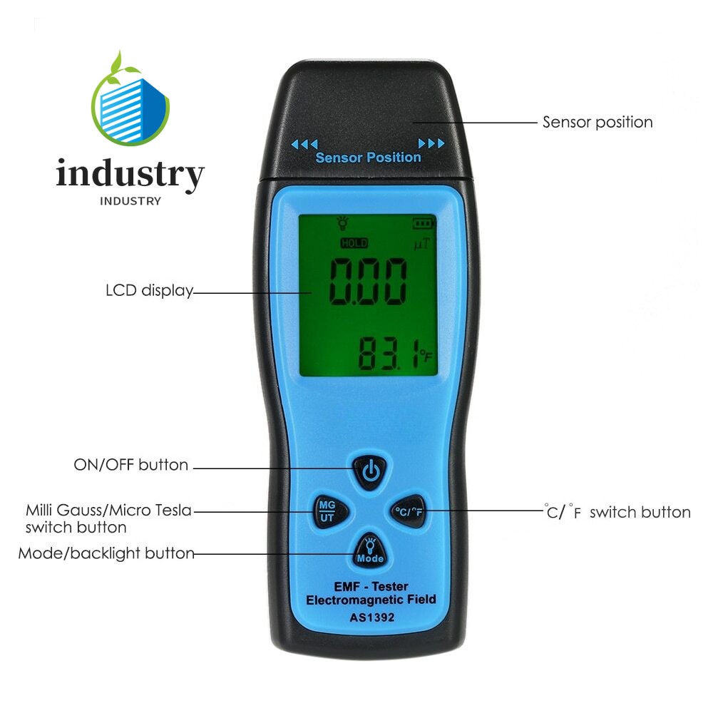 AS1392 Radiation Tester Radiation Detector Meter Electromagnetic Field