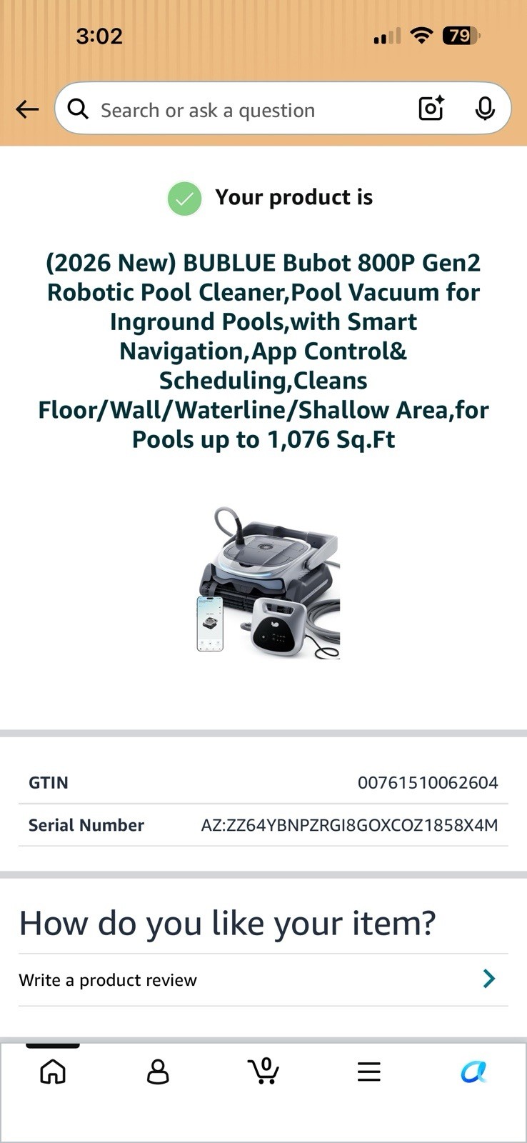 Bublue Bubot 800P Gen 2 Robotic Pool Cleaner