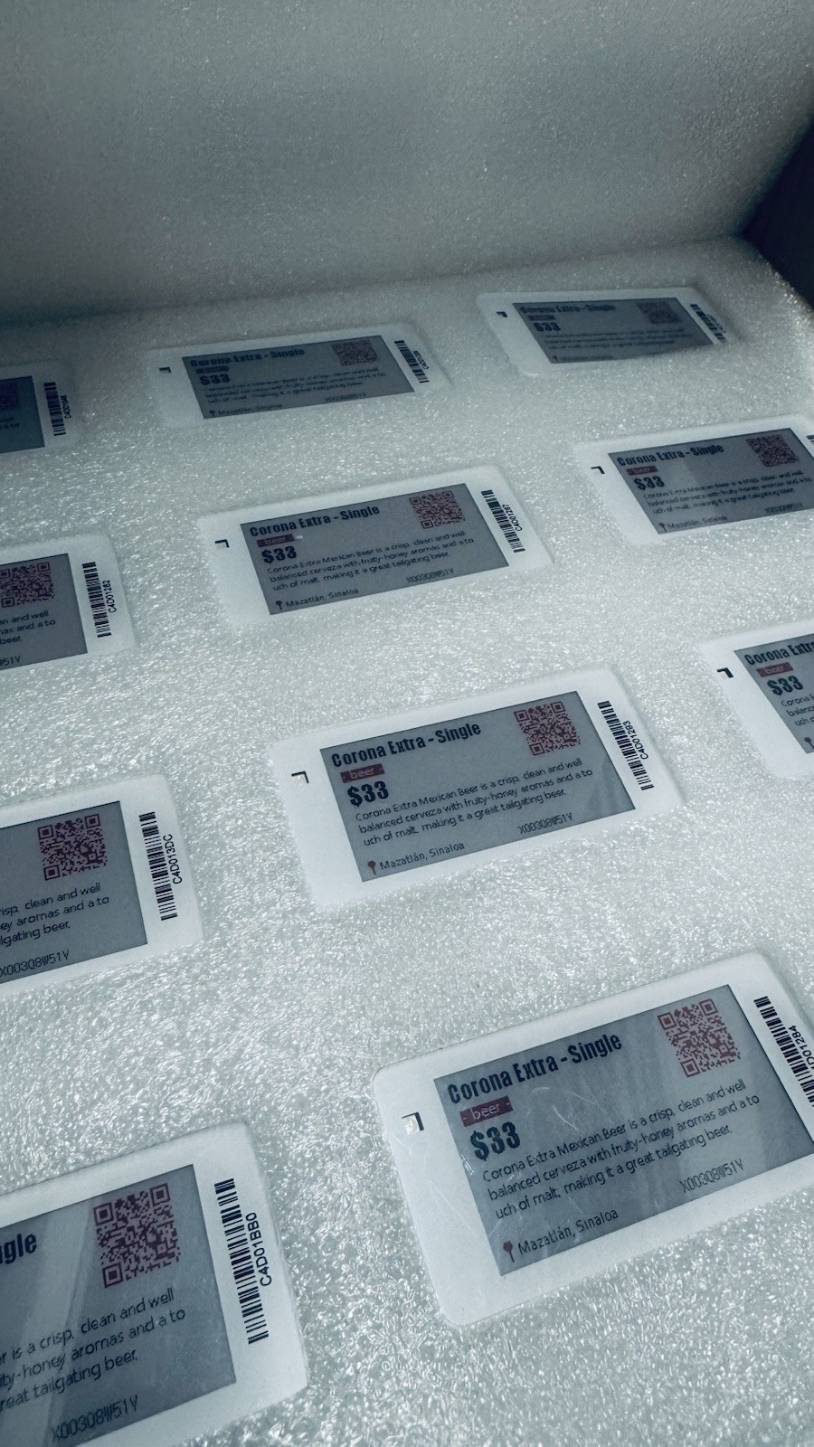 Electronic Shelf Label (ESL) System – 300 Labels + Base Station + Software