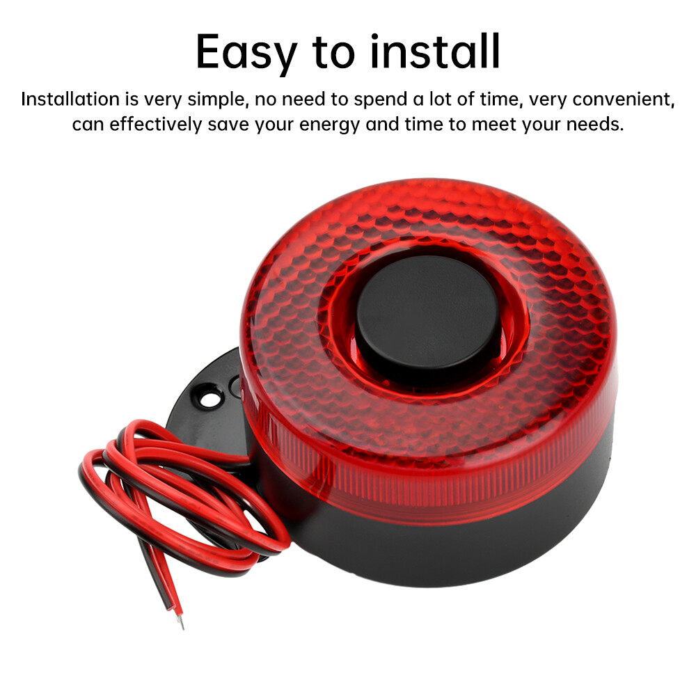 Car Reverse Horn Car Truck Reverse Beeper Warning Alarm Buzzer with LED Light