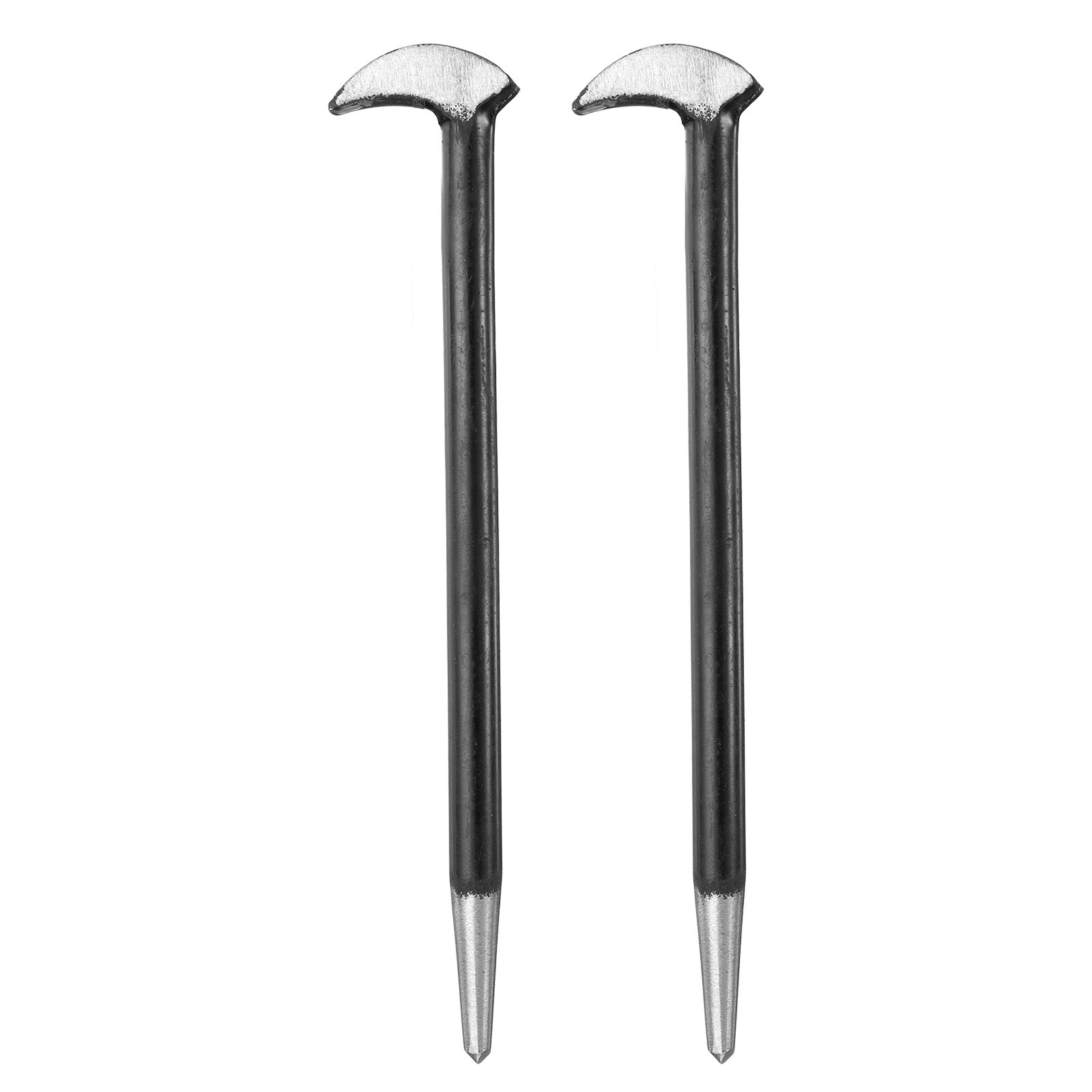 2pcs Rolling Head Pry Bar 6" Length Carbon Steel Lady-foot Bar Heel Pry Bars