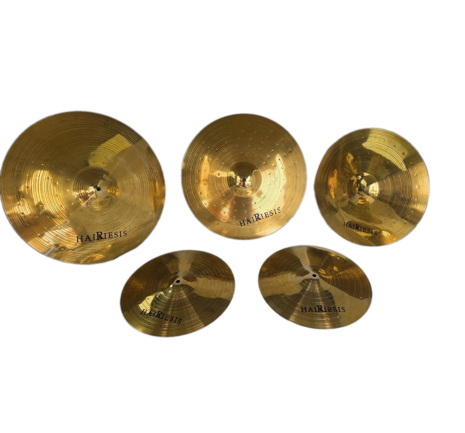 HAIRIESIS Cymbal Set 5 Pieces 14 16 18 20 Inch Alloy