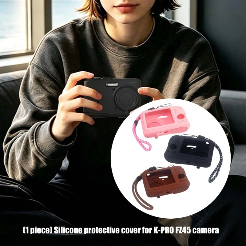 Wear Resistant Camera Cover for PIXPRO FZ45 with Port Opening Access