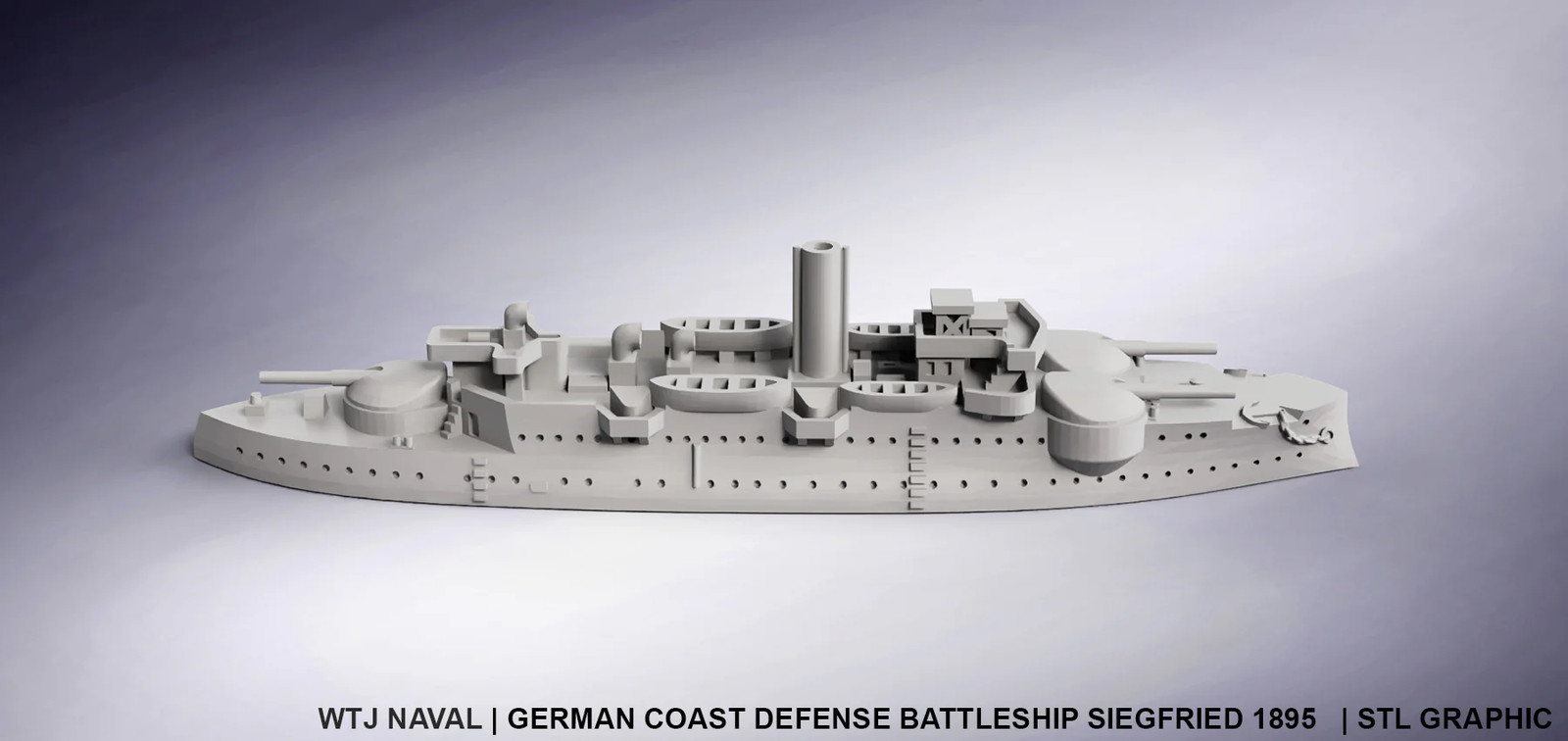 Siegfried 1895 - German Navy - Pre Dreadnought Era - Wargaming - Axis and Allies