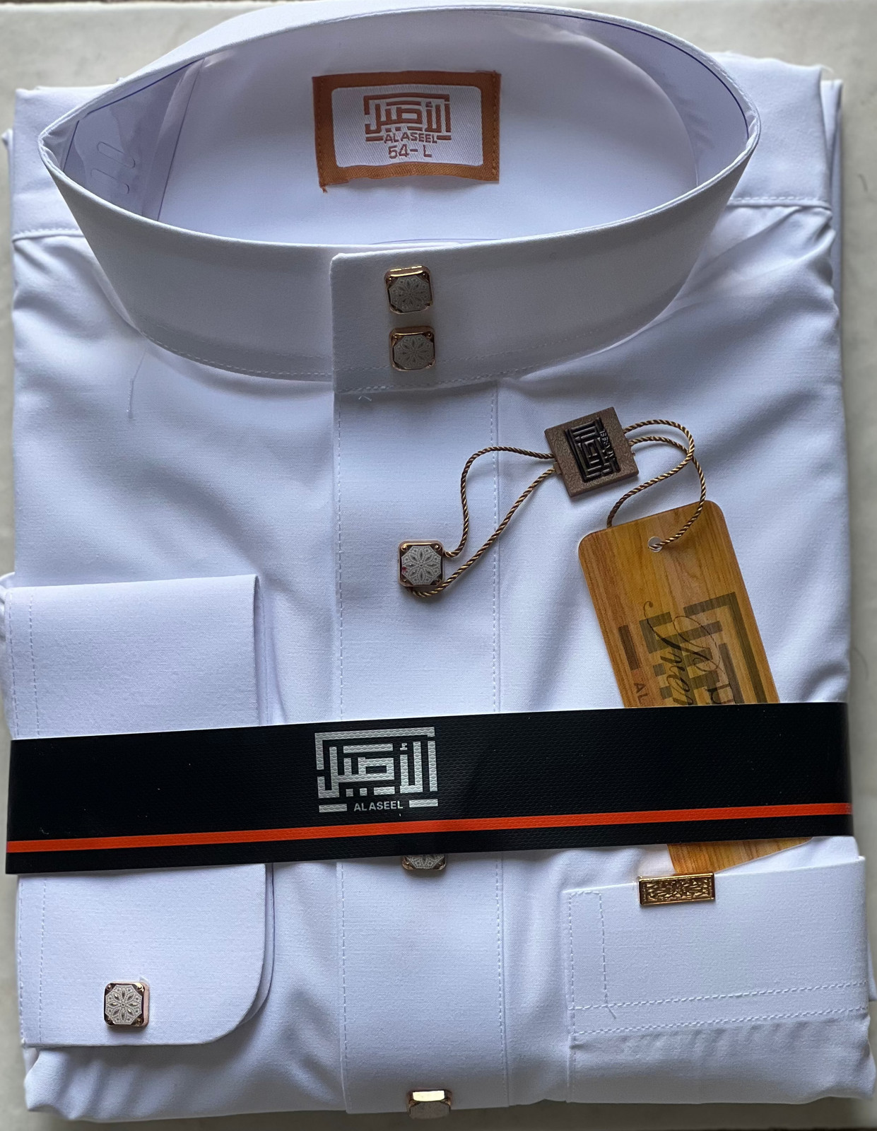 Al Aseel White Thobe - With Cuff