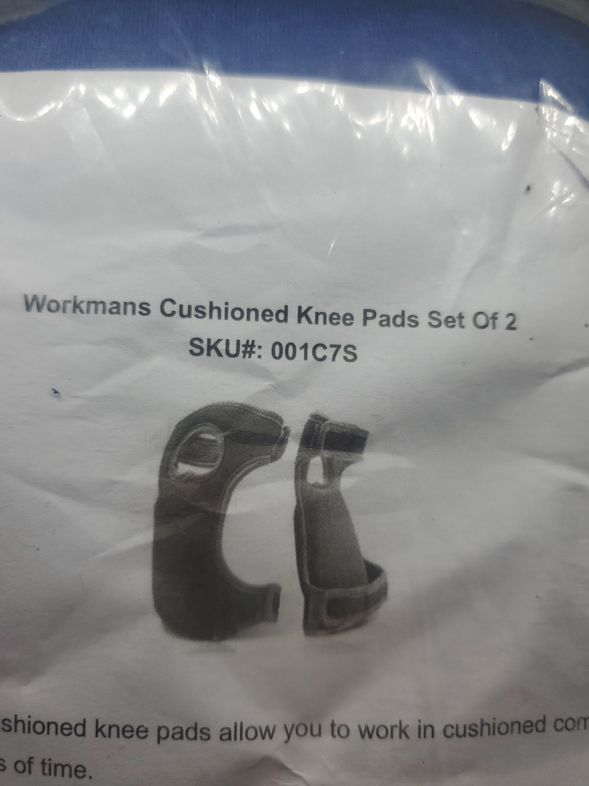 Cushioned Knee Pads Padded Knee Sleeves Adjustable Straps 001C7S
