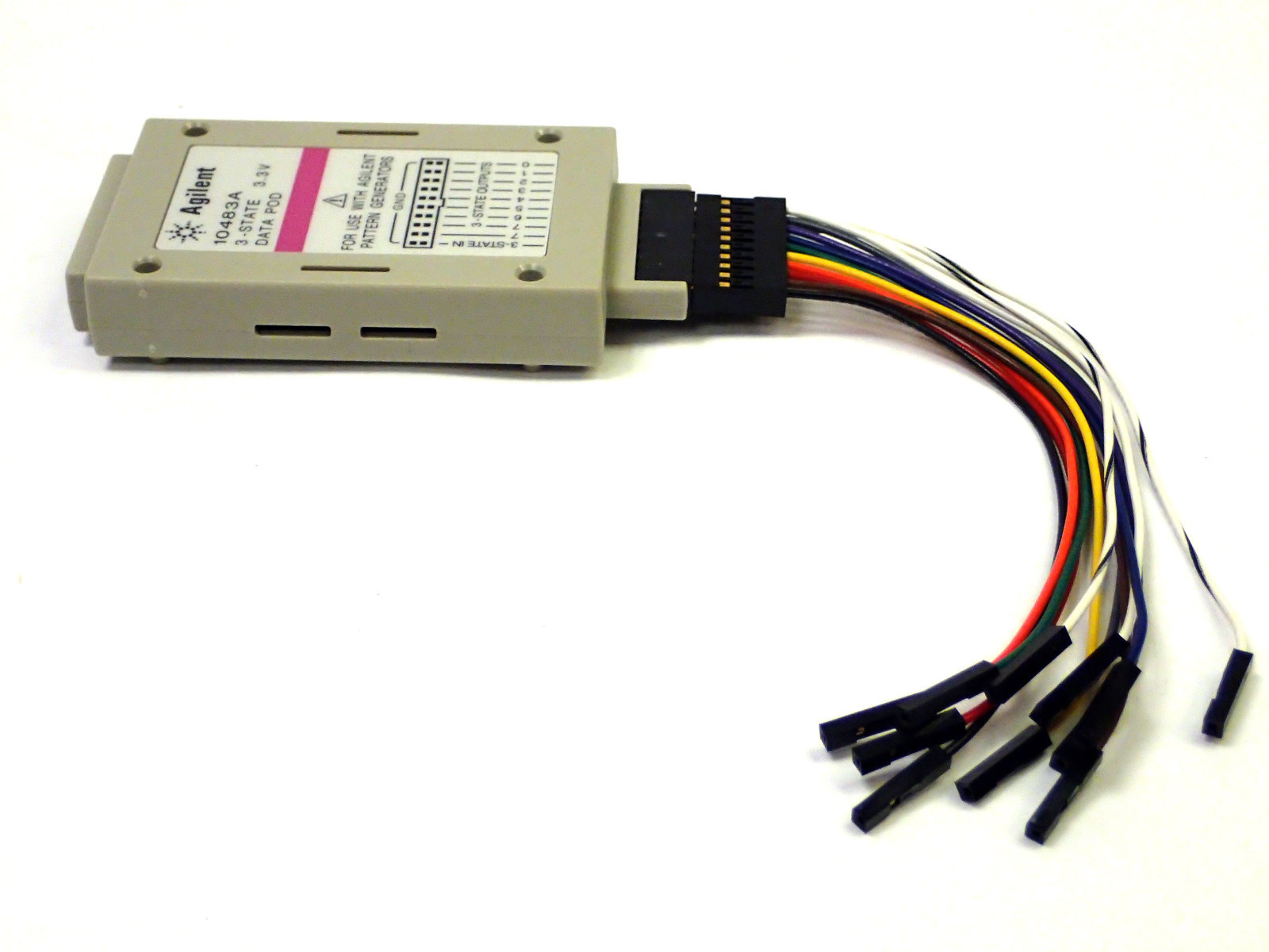 NOS AGILENT 10483A 3-STATE 3.3V PATTERN GENERATOR DATA POD & 10498A PROBE LEAD