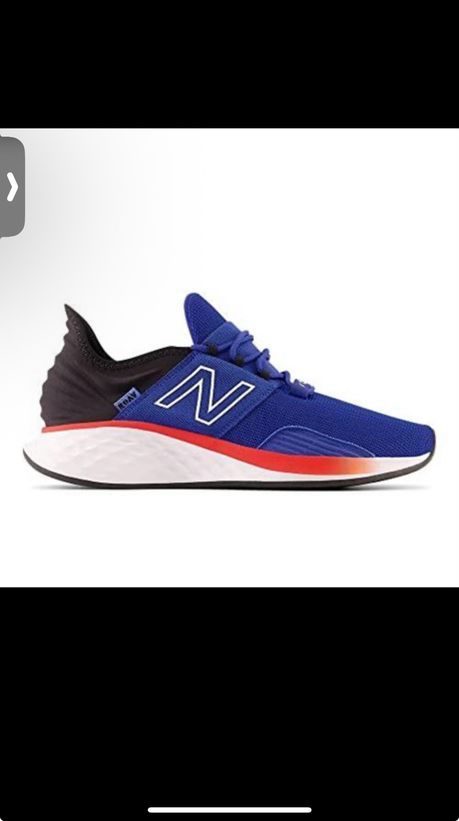 New Balance Mens Fresh Foam Roav V1 7, Team Royal/Neo Flame/Black  size 18