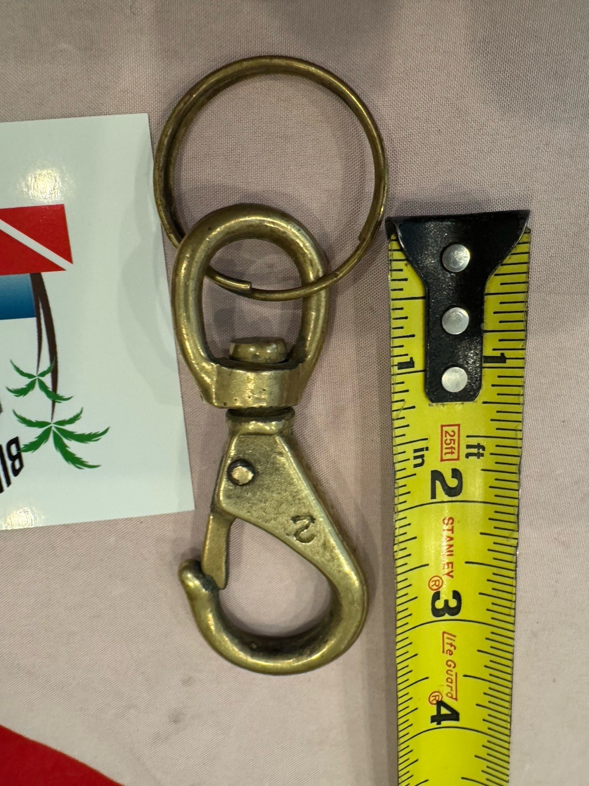 REGULATOR /CONSOLE CLIP 3INCH SOLID BRASS NICE!