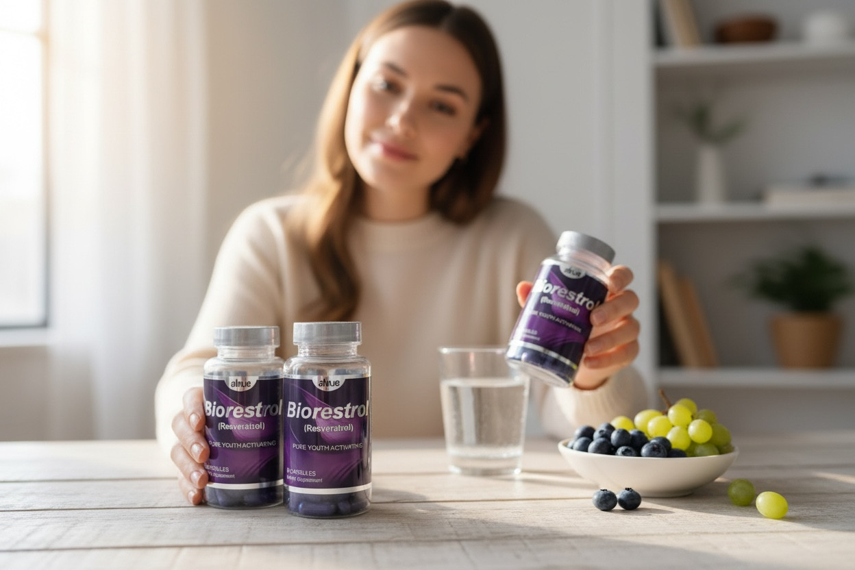 Biorestrol Resveratrol 500mg Capsules – Pure Youth Activating Antioxidant 180 Ct