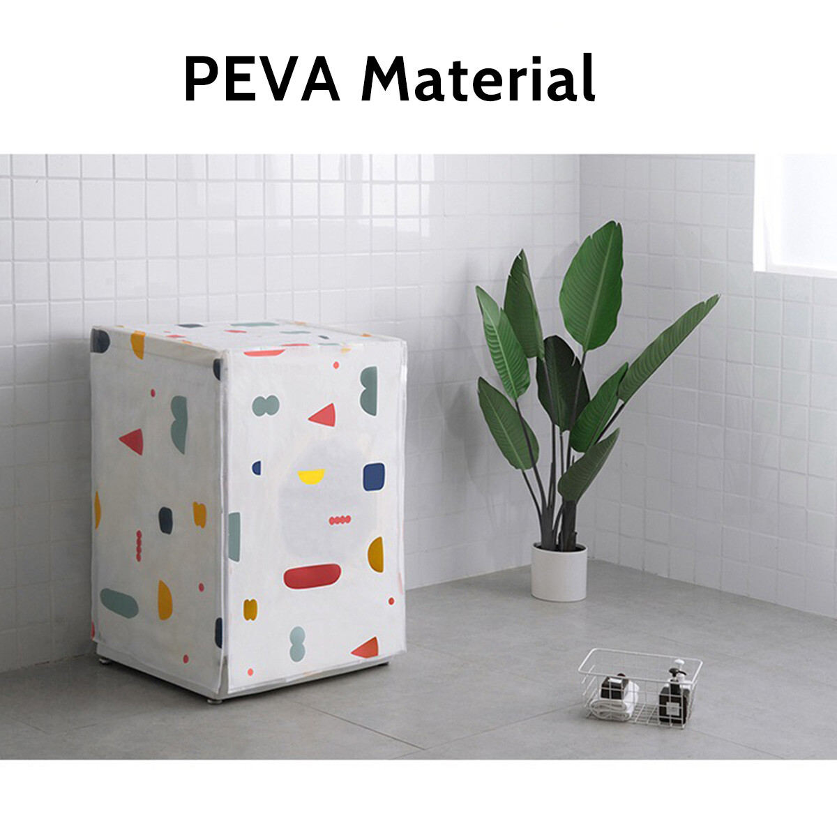 Washing Machine Dust Cover Laundry Washer Dryer Protector Dustproof Waterproof
