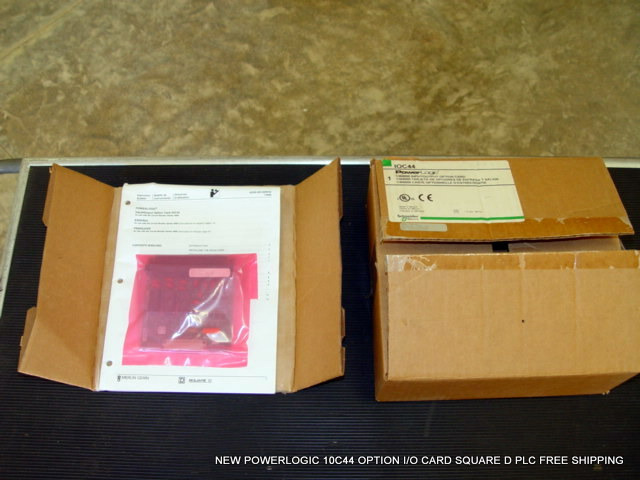 NEW POWERLOGIC 10C44 OPTION I/O CARD SQUARE D SCHNEIDER PLC FREE SHIPPING