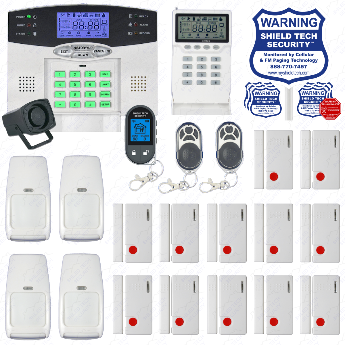 Wireless Burglar Alarm System Phone Line Auto Dialer US Home House Smart PSTN FC