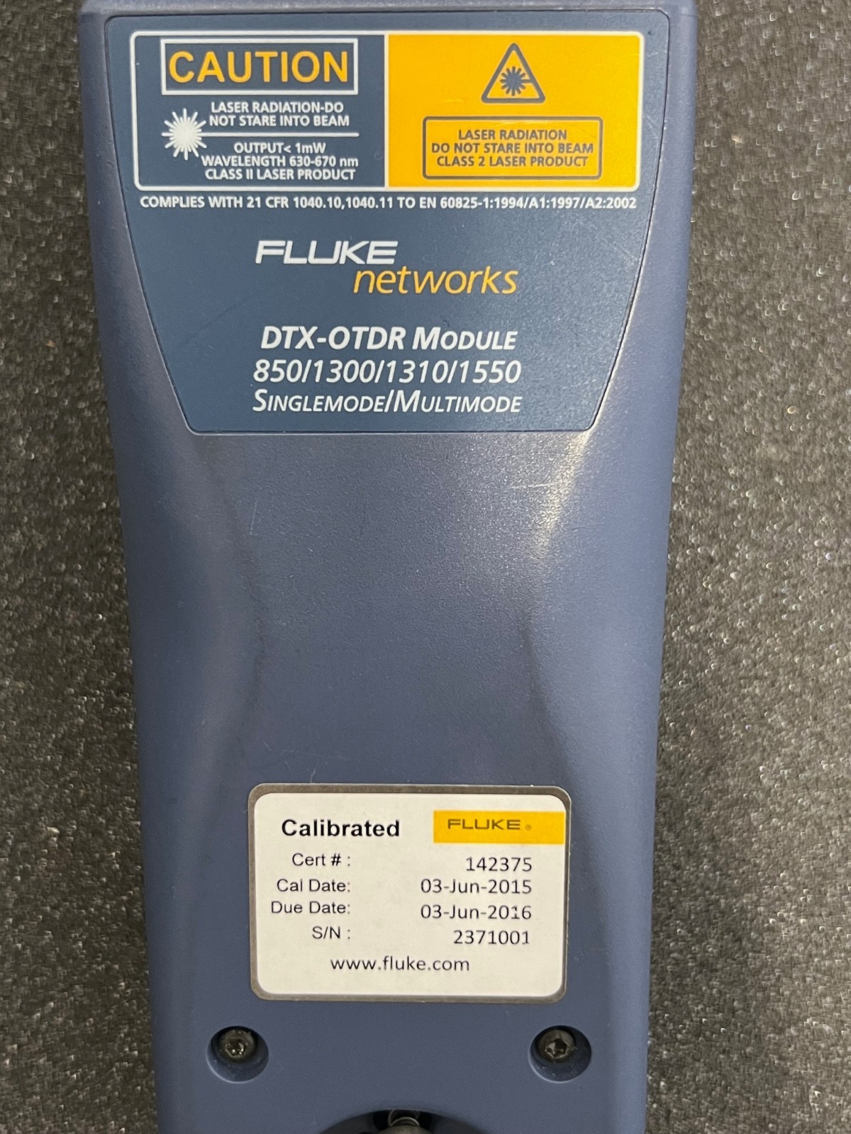 FLUKE NETWORKS DTX-OTDR-QMOD SINGLE MODE & MULTI MODE QUAD OTDR MODULE, NICE !!!