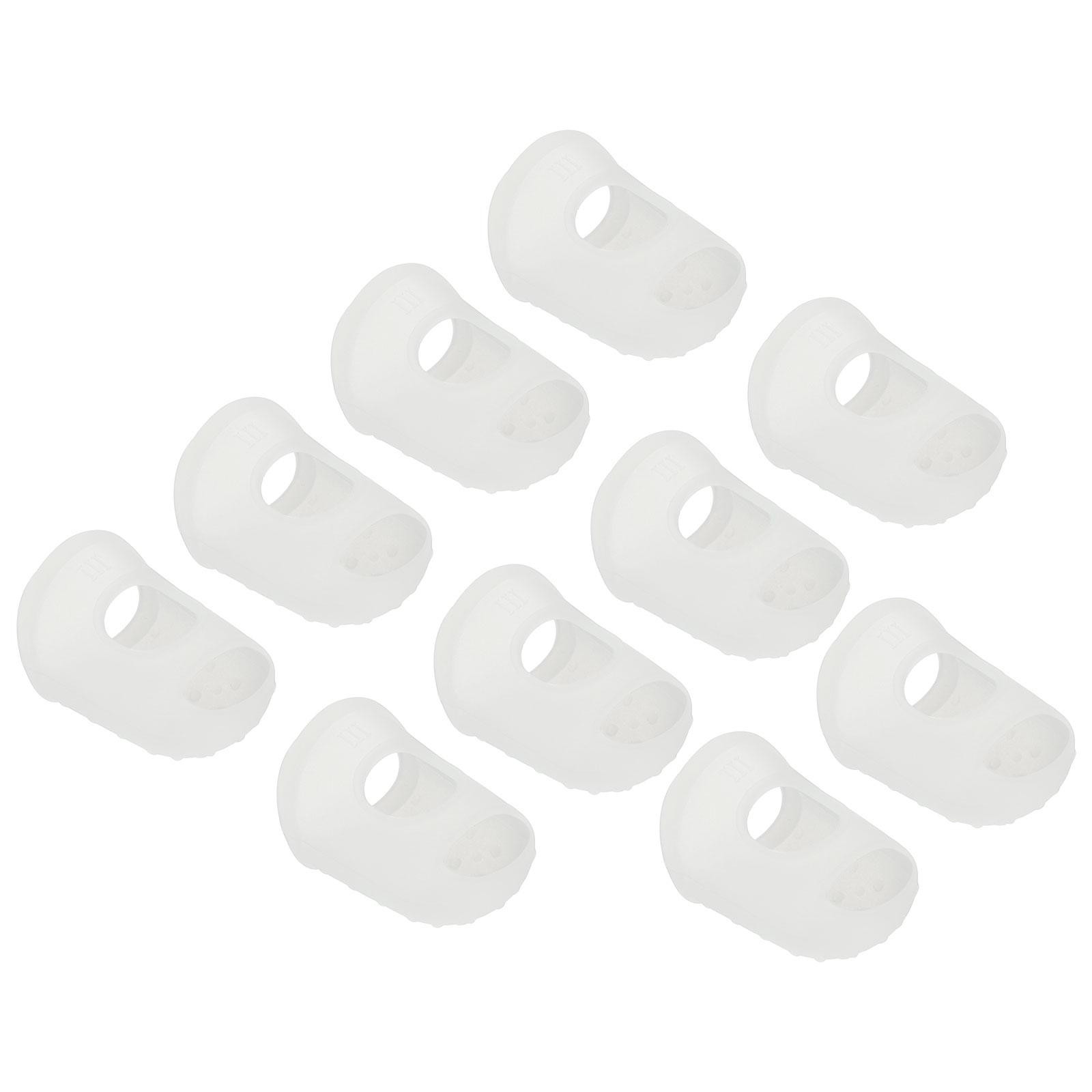 Finger Tips Anti Slip Fingertip, 10 Pack 29mm Silicone Finger Guard, Transparent