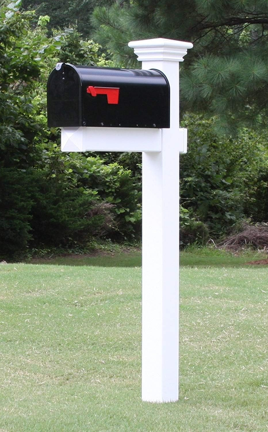 the Buchanan Vinyl/Pvc Mailbox Post (Includes Mailbox) Complete
