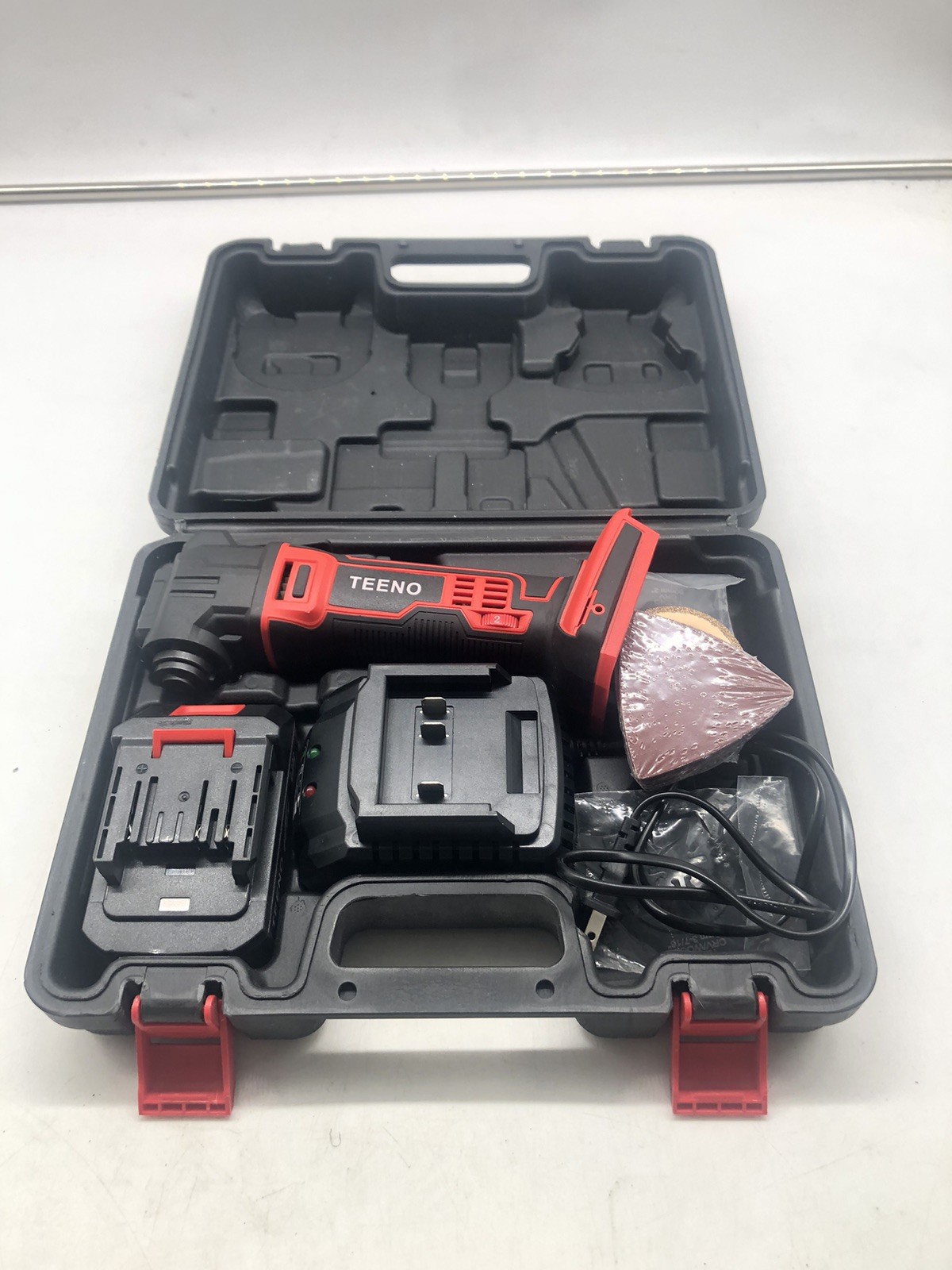 TEENO 20V Cordless Oscillating Tool with Battery, Classic Red
