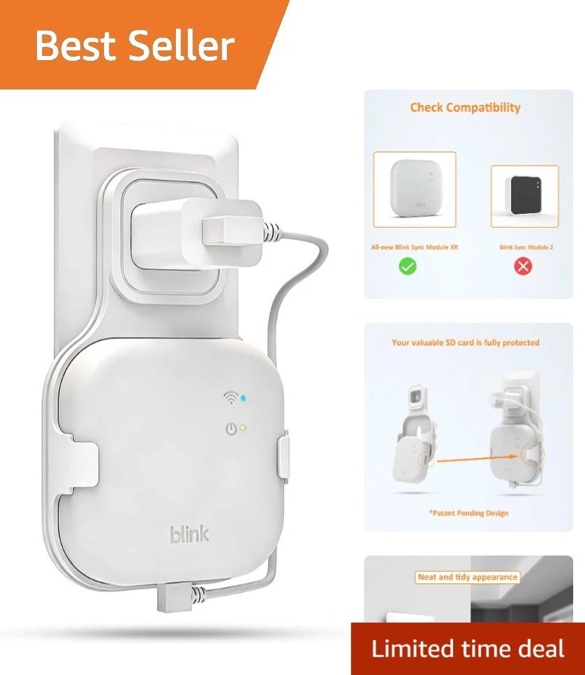 Blink Sync Module XR Outlet Mount Bracket No Tools Needed USB-C Included